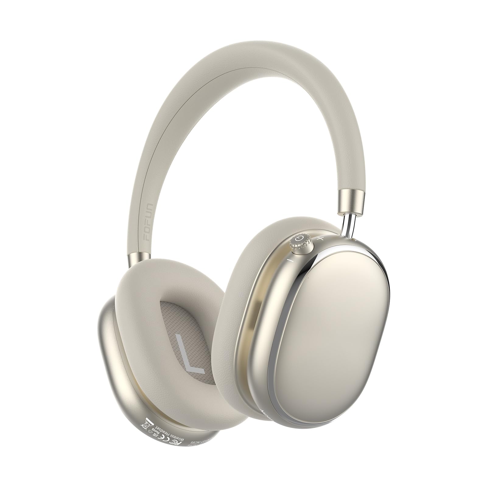 NC95 Hybrid Active Noise Cancelling Headphones with Knob Control, 120H Playtime Over Ear Headphones Wireless Bluetooth 6.0, App Control, Hi-Res Audio, Comfort Fit, Clear Calls for Travel/Workout