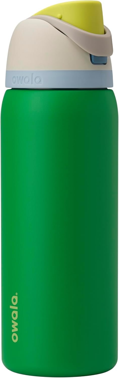 Owala FreeSip Insulated Stainless Steel Water Bottle with Straw, BPA-Free Sports Water Bottle, Great for Travel, 24 Oz, Denim