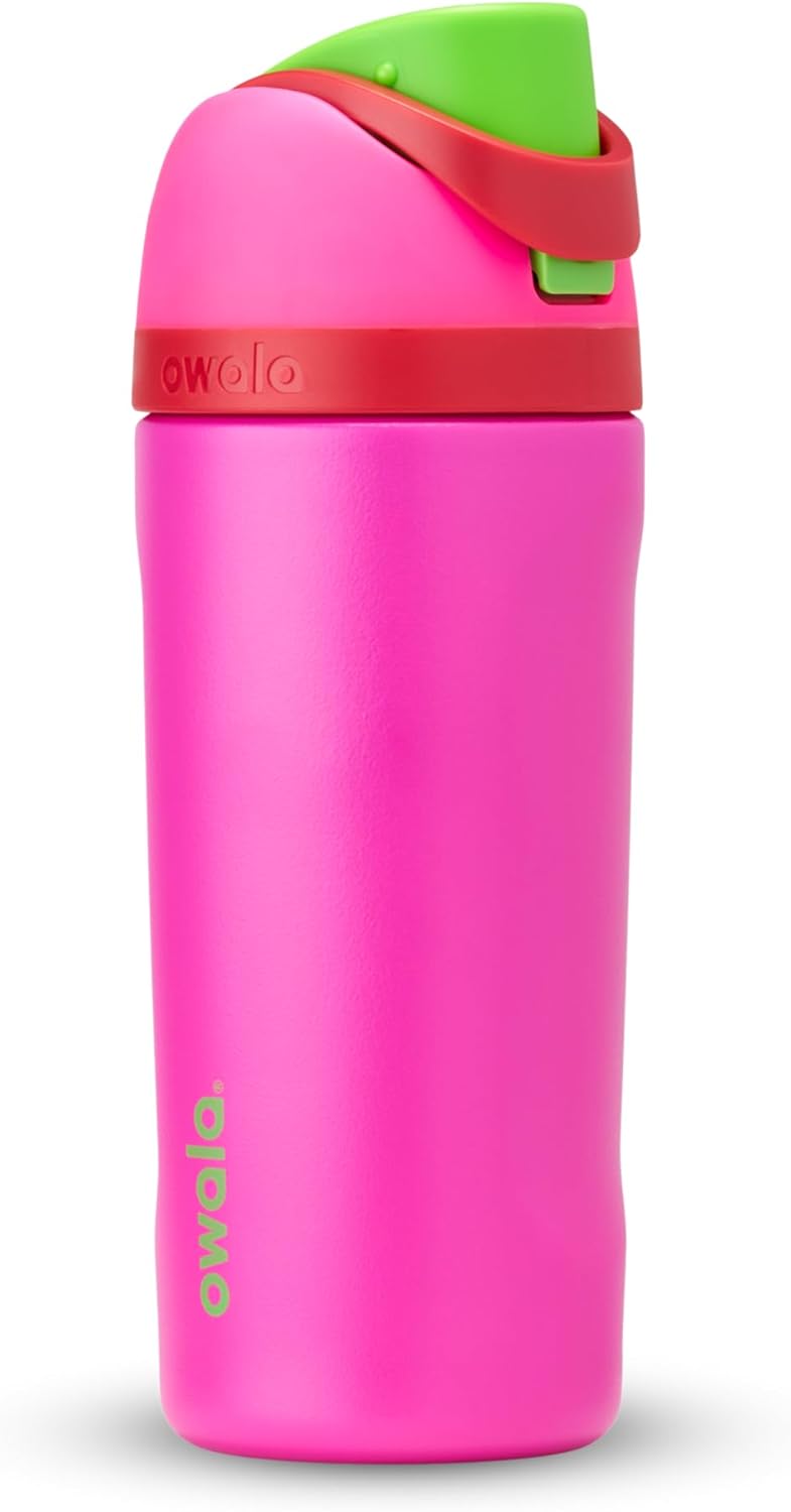 Owala FreeSip Insulated Stainless Steel Water Bottle with Straw, BPA-Free Sports Water Bottle, Great for Travel, 24 Oz, Denim