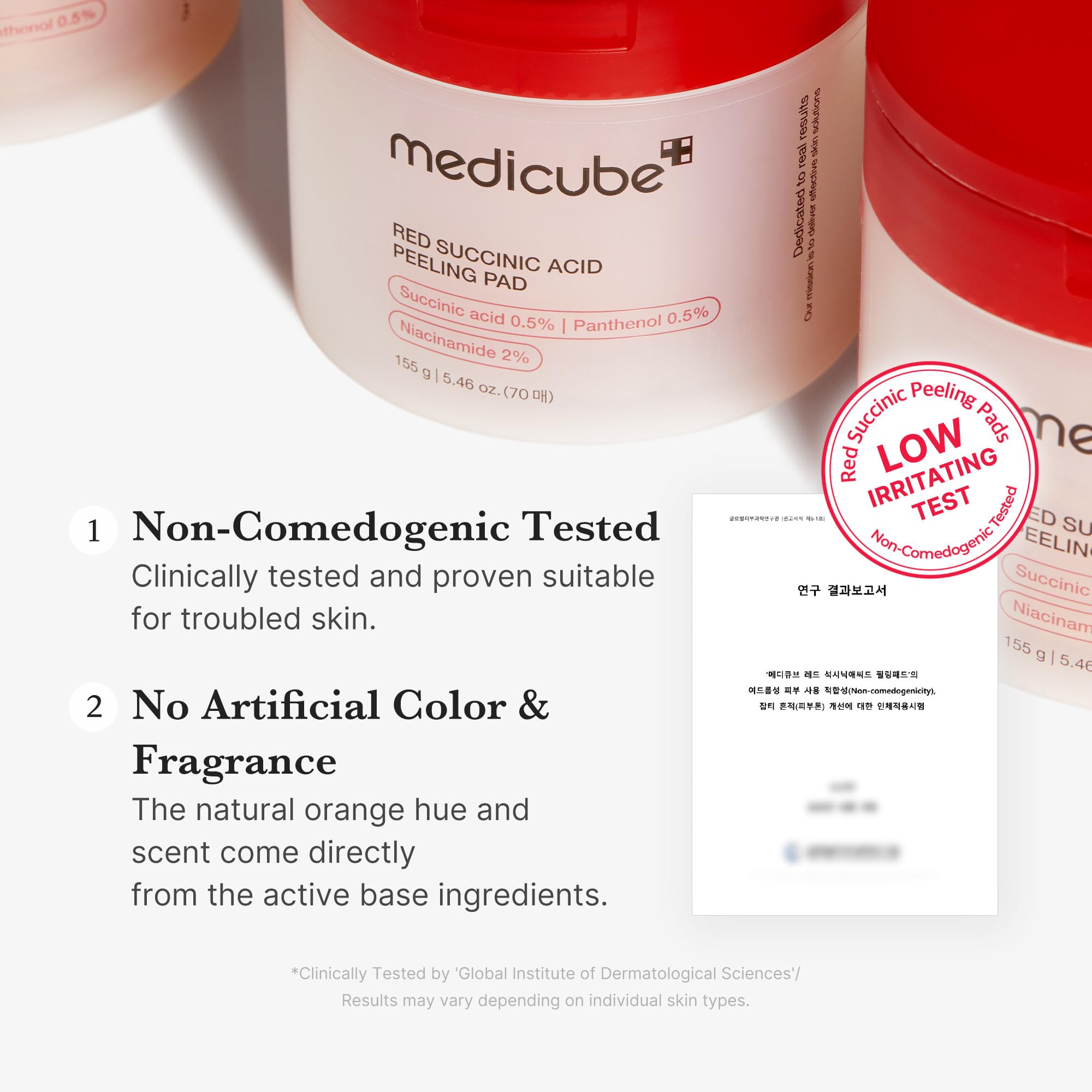 medicube Toner Pads Zero Pore Pad 2.0 | Dual-Textured Facial Pad for Exfoliation and Pore Care with 4.5% AHA Lactic Acid, 0.45% BHA Salicylic Acid | Ideal for All, Korean Skin Care, 70 Pads (1 Pack)