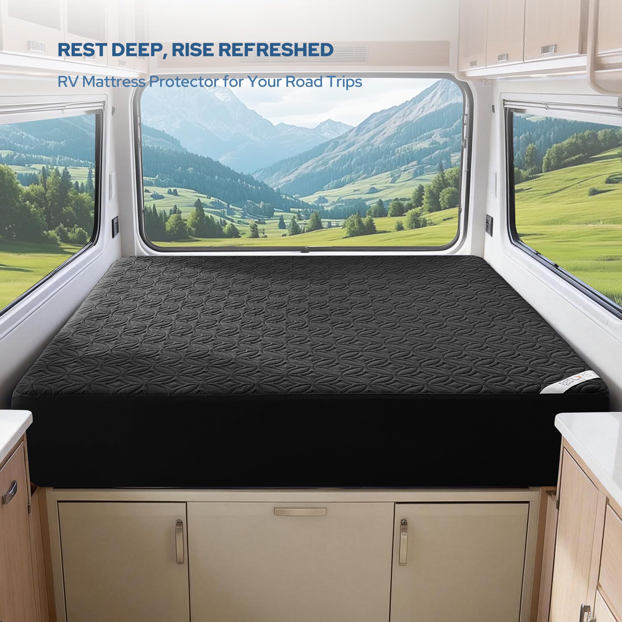 BEDLORE Waterproof Mattress Protector, Queen Size Mattress Pad Noiseless with Deep Pocket 6"-18" Depth, Soft Breathable Dirt-Proof Bed Mattress Cover Washable for Home, Bedroom, Hotel (Gray)